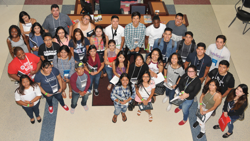The entire group of 34 Opportunity Scholarship students -- also known as Dreamers -- currently at DSU.